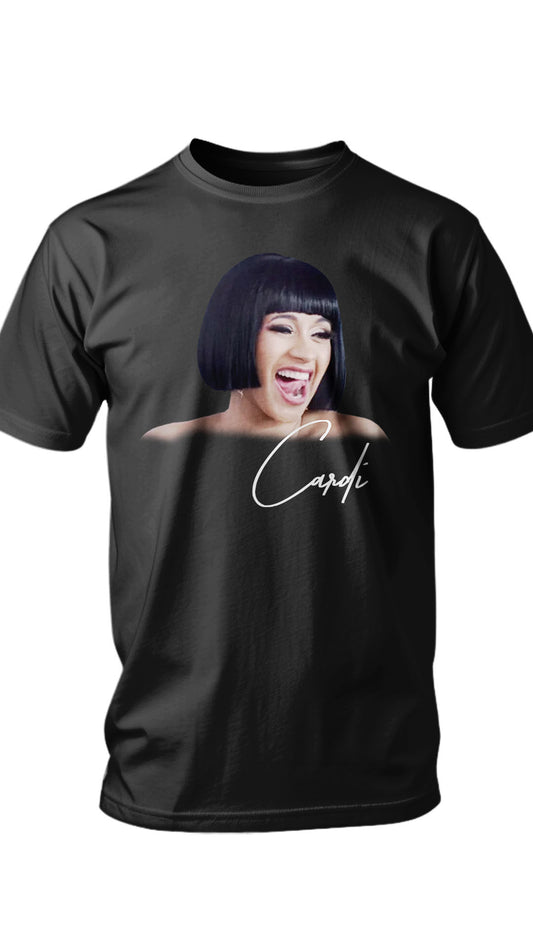 Cardi Big Face Graphic Tee